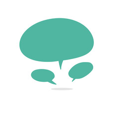 Set of speak bubble text, chatting box, message box outline cartoon illustration design. Balloon doodle style of thinking sign symbol. color cute and lovely chat speech sticker. box, text, dialog, art