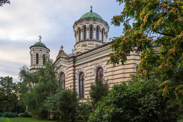 Fototapeta na wymiar St. Nikolay Sofiyski Church in Sofia, Bulgaria.