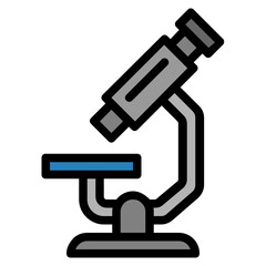 microscope filled outline icon