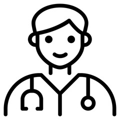 doctor outline icon