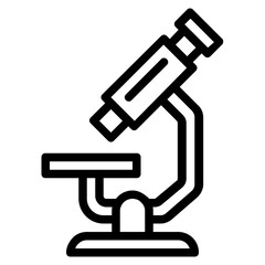 microscope outline icon