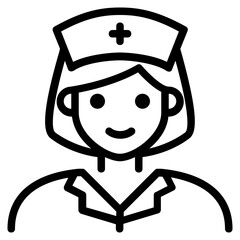 nurse outline icon