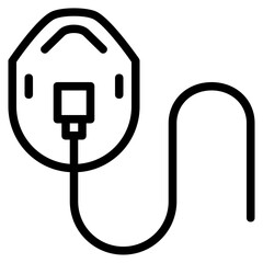 oxygen mask outline icon