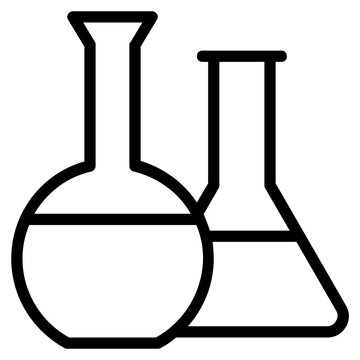 recommend clip art: flask outline icon