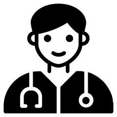 doctor glyph icon
