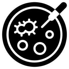 petri disk glyph icon