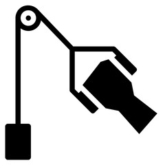 physical therapy glyph icon