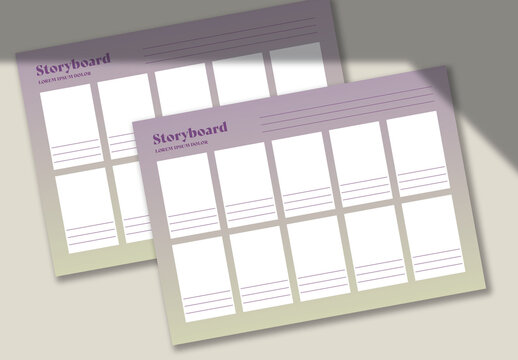 Miminal Storyboard with Gradient