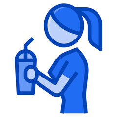drinking blue icon