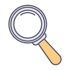 Magnifying glass for zooming and searching details vector