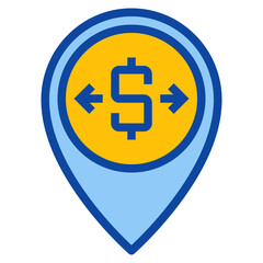 exchange two tone icon