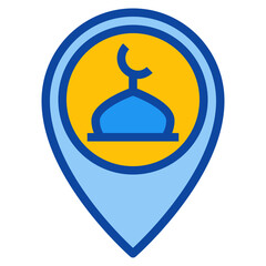 mosque two tone icon