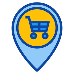 shopping two tone icon