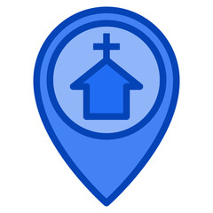 church blue icon