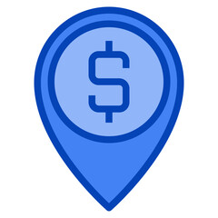 money blue icon