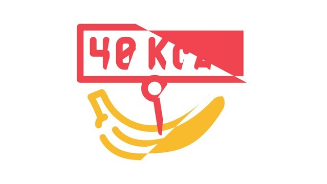 clarions banana color icon animation