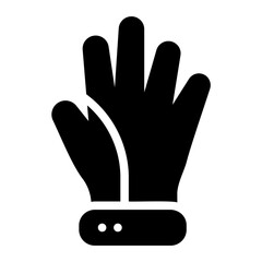 Obraz premium gloves glyph icon