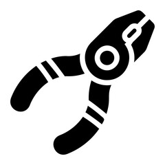 pliers glyph icon
