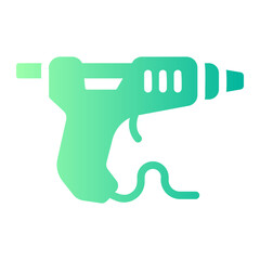 glue gun gradient icon