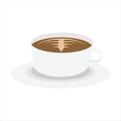 Illustration of a Cute Cup of Coffee