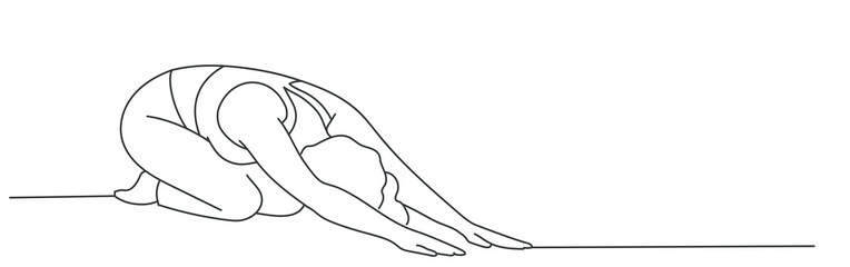 Naklejka premium Sport training. Young woman.