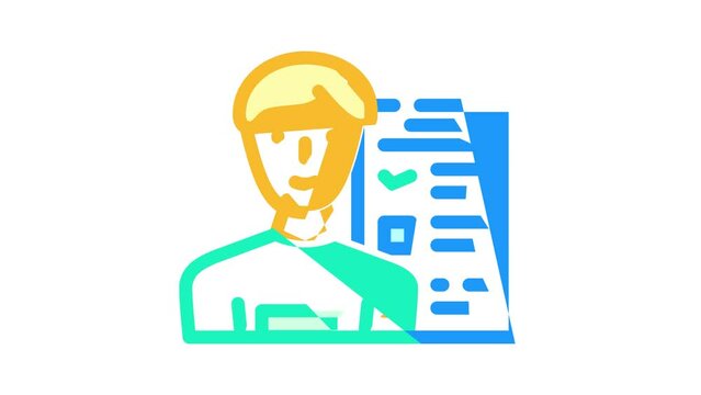 hql highly qualified lead color icon animation