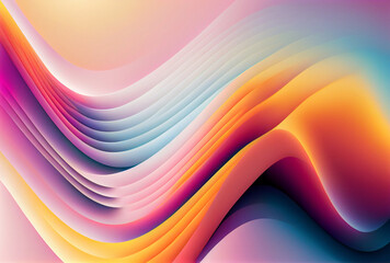 Obraz premium Wavy abstract colorful background.