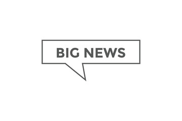 Big news button web banner template Vector Illustration
