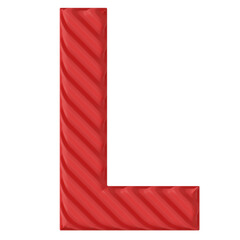 3d render letter l