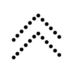 Swipe up icon isolate on transparent background.