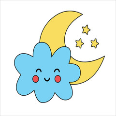 color sun with pines trees and mountains landscape