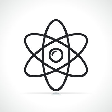 science or atom line icon