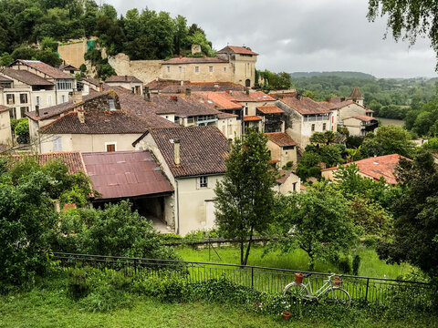 Aubeterre sur Dronne, France, Listed as One of the most beautiful villages since 1993, High quality photo