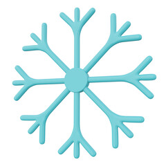 snowflake 3d render icon