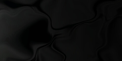 Black silk background . Black satin background texture . abstract background luxury cloth or liquid wave or wavy folds of grunge silk texture material or smooth luxurious . 