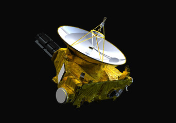 New Horizons Probe. 3D illustration. Elements of this image furnished by NASA. © Claudio Caridi