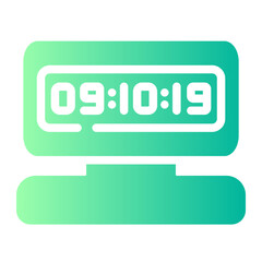 digital clock icon