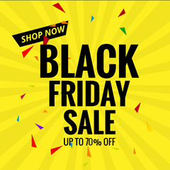 Naklejka premium Vector black friday super big deal sale social media banner template