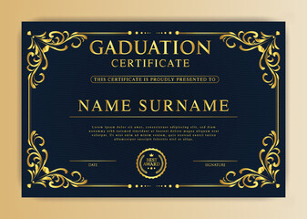 Vector professional elegant certificate template design