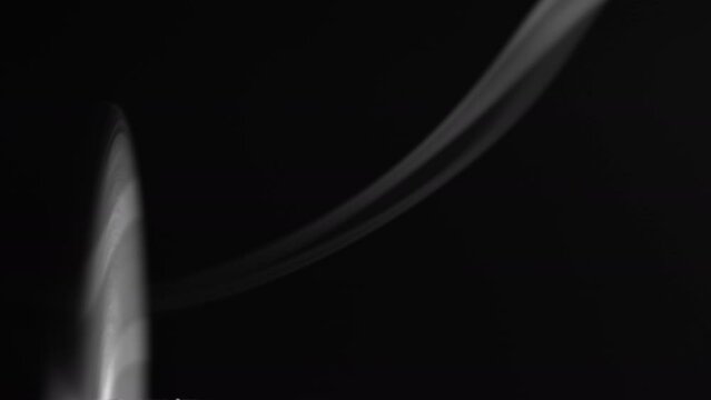 Smoke suction from a prop spinning