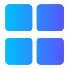 blue square buttons