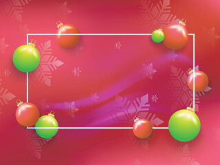 Vector illustration for Merry Christmas . Celebration for Merry Christmas with lights, balls etc.