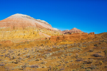 Fototapeta premium Multicolored Aktau mountains, Altyn Emel National Park. Kazakhstan