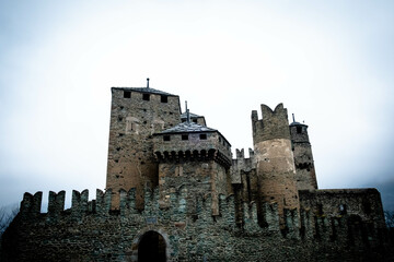 the medieval castle of Fenis, in the Aosta Valley. During the Christmas holidays of 2022