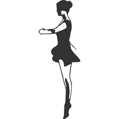 Ballet Vintage Illustration Vector