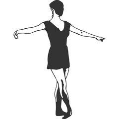 Ballet Vintage Illustration Vector