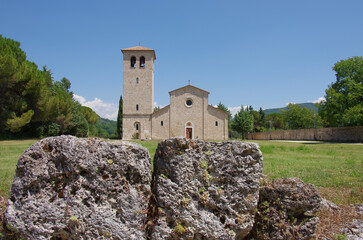 Fototapeta na wymiar Abbey of San Vincenzo al Volturno - Isernia - Molise - Italy