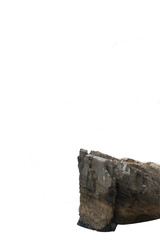 Isolated PNG cutout of a cliff on a transparent background, ideal for photobashing, matte-painting, concept art