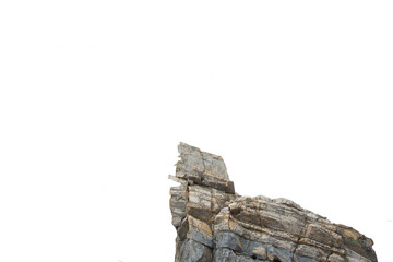 Isolated PNG cutout of a rock on a transparent background, ideal for photobashing, matte-painting, concept art