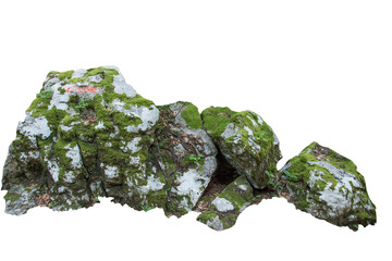 Isolated PNG cutout of a rock on a transparent background, ideal for photobashing, matte-painting,...